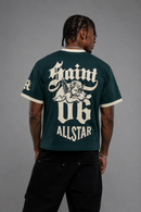 Rebel Minds 'Saint Chenille Ringer' T-Shirt (Hunter Green) 610-11141