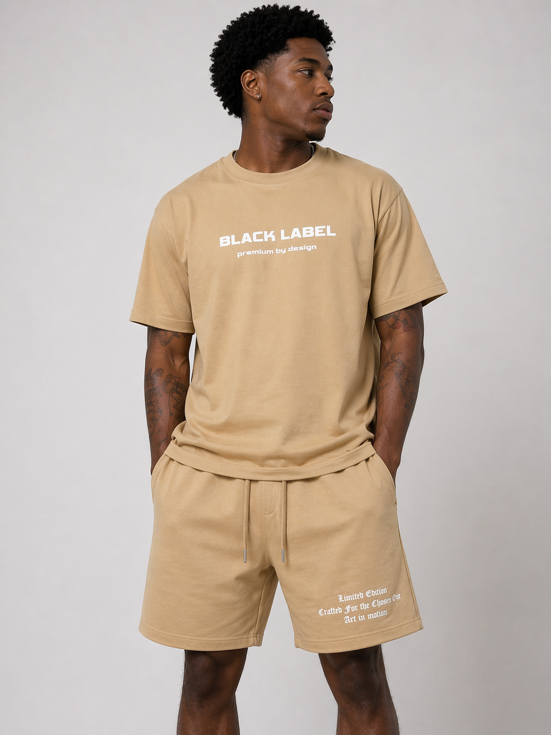 Black Label 'Premium' Shorts (Espresso) | Fresh N Fitted