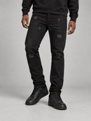 Men’s Makobi Mancini Twill denim jeans in black, showcasing the classic fit and durable fabric of the MAKOBI brand.