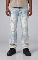 Smoke Rise 'Starry Smoke' Straight Fit Denim (Daisy Blue) JP26S426