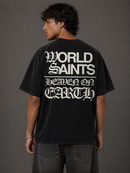 WRLDSNTS 'Saints On Earth' T-Shirt (Black) - FRESH N FITTED
