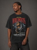 WRLDSNTS 'Faith Over Fear' T-Shirt (Charcoal) - FRESH N FITTED