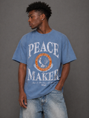 WRLDSNTS 'Peace Maker' T-Shirt (Vintage Blue) - FRESH N FITTED