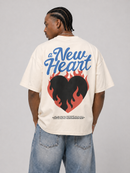 WRLDSNTS 'A New Heart' T-Shirt (Cream) - FRESH N FITTED
