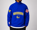 Pro Standard Golden State Warriors 'Pre Game' Zip Wind Jacket in Royal Blue