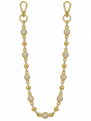 Jewelry Essentials 'Rhinestone Ball' Pocket Chain (Gold)