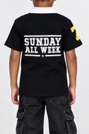 KRYPT Kids 'Sunday' Polo Shirt in Black