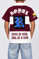 KRYPT Kids 'Royal' Polo Shirt in Maroon