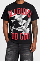 Black Pike 'All Glory To God' T- Shirt In Black