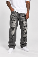 Switch 'Loose Ripped' Denim in Black