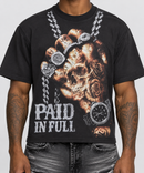 Rebel Minds 'Paid in Full' Cropped T-Shirt in Black