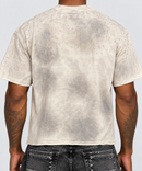 Rebel Minds 'Smells Like Cash' Cropped T-Shirt in Cream