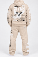 Highly Undrtd 'Given' Hoodie in Beige