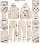 Highly Undrtd 'Given' Stacked Joggers in Beige