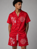 Concept LA 'Freedom' Nylon Shorts (Red) CSET_BOT1
