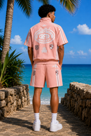 Crafted Nylon Shorts In Pink