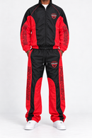 Mens Focus 'Reign' Nylon Jacket In Blk/Red