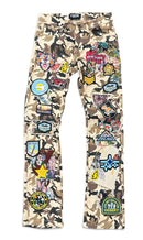 Mens Focus 'Patchwork' Stacked Denim In Desert Camo
