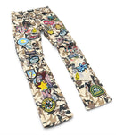 Mens Focus 'Patchwork' Stacked Denim In Desert Camo