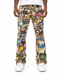 Mens Focus 'Patchwork' Stacked Denim In Desert Camo