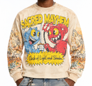 Men's Rebel Denim 'Mayham' Thermal Long Sleeve Shirt in Eggshell