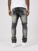 Makobi Prego Slim fit Jeans (Blk Wash) M1900