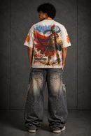Stray 'Warrior' Cropped T-Shirt In Sand
