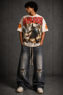 Stray 'Warrior' Cropped T-Shirt In Sand