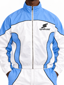 Men's Syndicate 'Nylon 3' Zip-Up Track Jacket in Blue