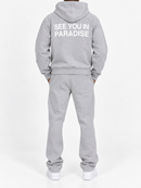 Men's SYIP 'See You in Paradise' Heavyweight Zip Up Hoodie in Heather Grey
