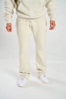 Taker 'Essential' Stacked Fleece Pants (Cream) E403 - FRESH N FITTED