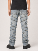 FWRD Kids 330355 K/LK 'Stacked Slash' Denim (Lt .Tint)
