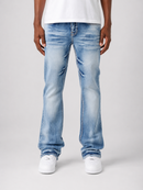 Copper Rivet 'Cross Hatch' Flare Denim (DSB) 533017