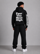 Protector and Maintainer 'FTMH' Cropped Zip Up In Black