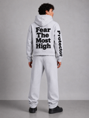 Protector and Maintainer 'FTMH' Cropped Zip Up in Grey