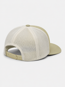 MUKA Love My Haters trucker hat in oatmeal and white with adjustable snapback closure, casual accessory for trendy style.