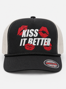 MUKA Kiss It Better Trucker Hat (Black/White) – T5520