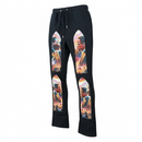 Black Pike 'Legends' Tapestry Stacked Sweatpants (Black) FB2536S - FRESH N FITTED