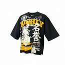 Highly Undrtd 'INFNT Possibility' 3/4 Sleeve Rhinestone Cropped T-Shirt (Black) HF5501 - FRESH N FITTED