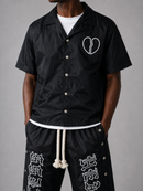 Focus 'Heartless' Nylon Shirt in Black