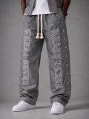 Focus 'Heartless' Nylon Track Pants in Grey