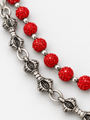 Kindred 'Rhinestone Ball' Pocket Chain in Red