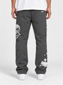 Highly Undrtd 'Given' Stacked Joggers in Pewter