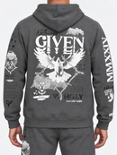 Highly Undrtd 'Given' Hoodie in Pewter