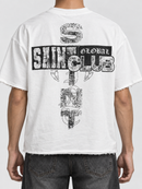 Highly Undrtd 'Saint' Rhinestone Cropped Tee in White