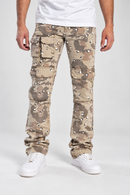 Taker 'Multi Pocket' Slim Straight Camo Pants (Desert Camo) T4093