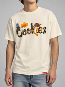 Cookies 'Flowers' T-Shirt in Cream
