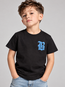 Black Label Kids 'BL Bling' T-Shirt (Black/Blue)