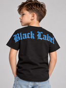 Black Label Kids 'BL Bling' T-Shirt (Black/Blue)