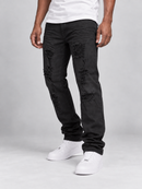 Rebel Minds 'Color' Twill Straight Fit Denim in Black